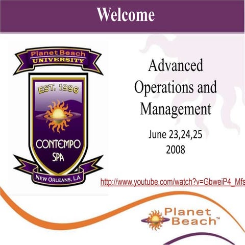 Advanced management & operations | PPT