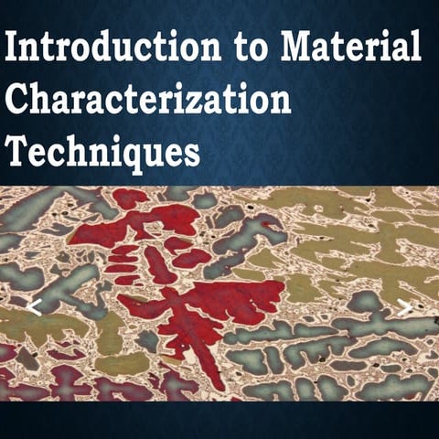 Introduction to Material Characterization Advanced Materials.pptx