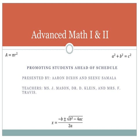 Advanced math i & ii 6-18-2013 | PPT