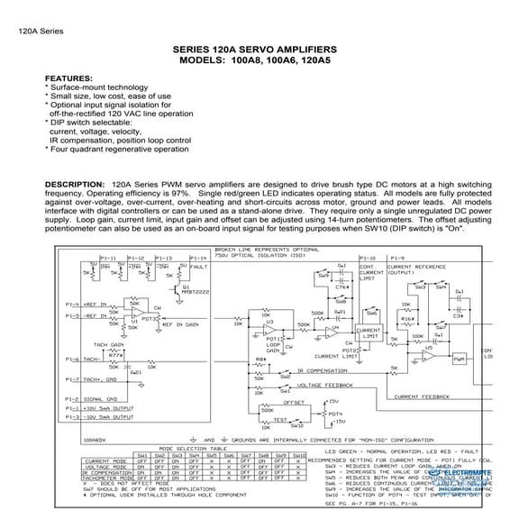 Advanced motion controls 100a8