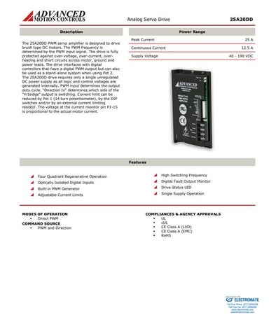 Advanced motion controls 25a20dd