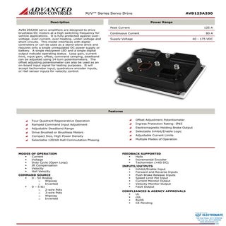 Advanced motion controls avb125a200