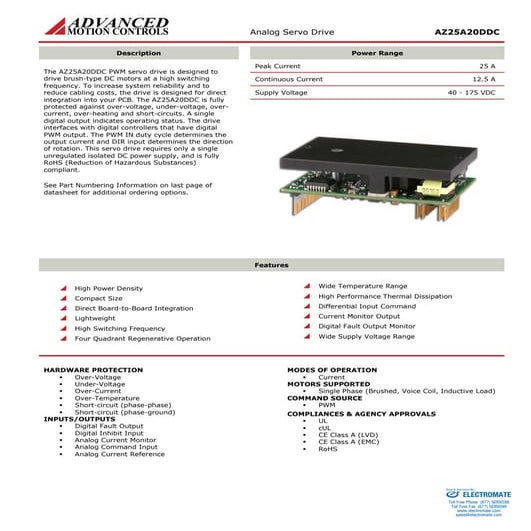 Advanced motion controls az25a20ddc