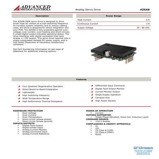 Advanced motion controls az6a8
