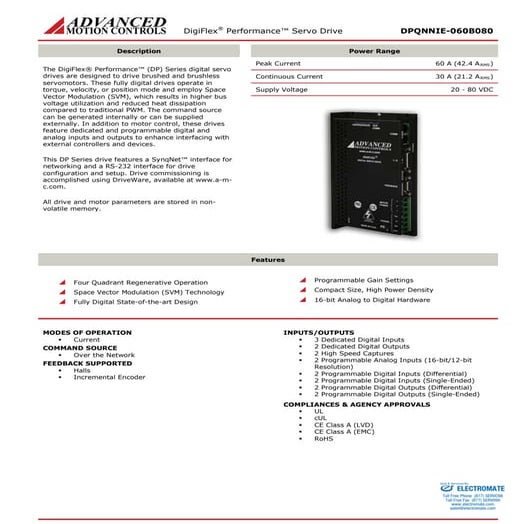 Advanced motion controls dpqnnie 060b080