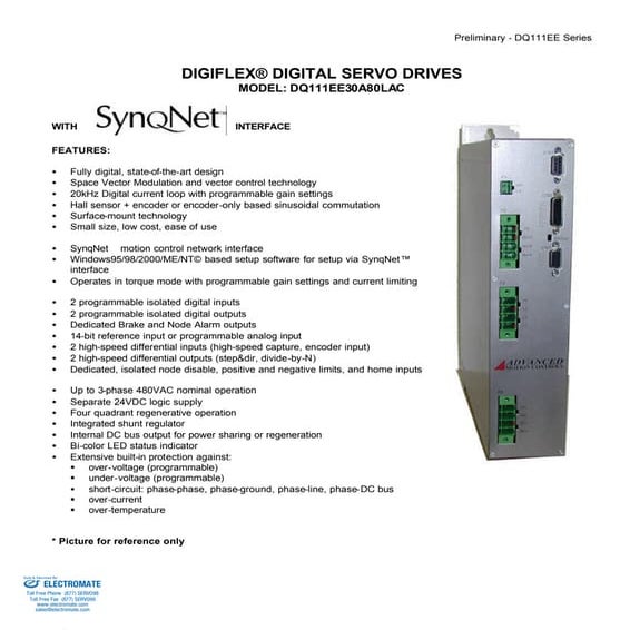 Advanced motion controls dq111ee30a80lac