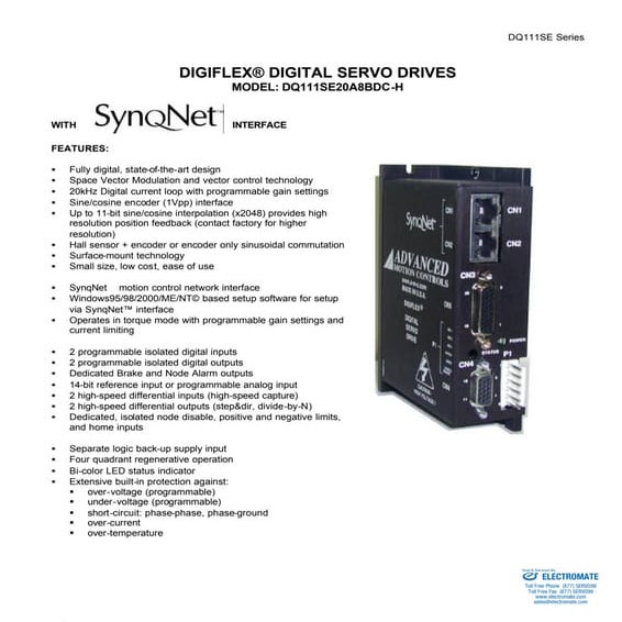 Advanced motion controls dq111se20a8bdc h