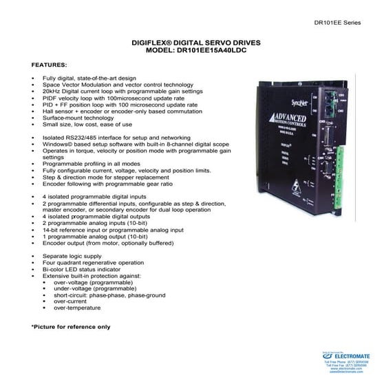 Advanced motion controls dr101ee15a40ldc