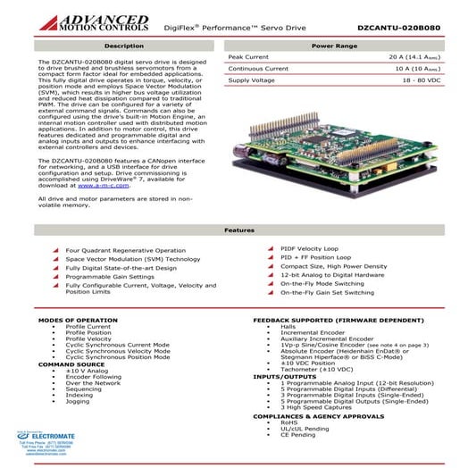 Advanced motion controls dzcantu 020b080