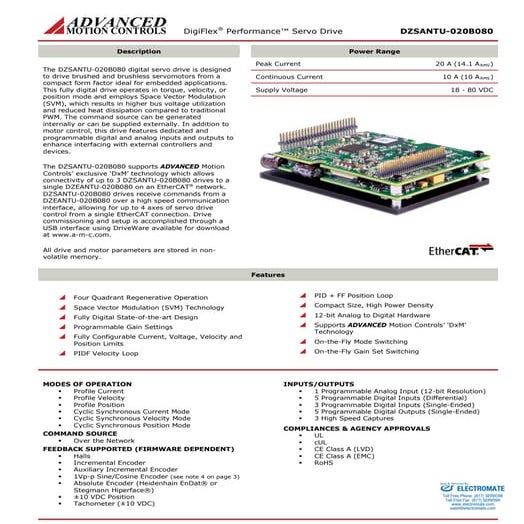 Advanced motion controls dzsantu 020b080