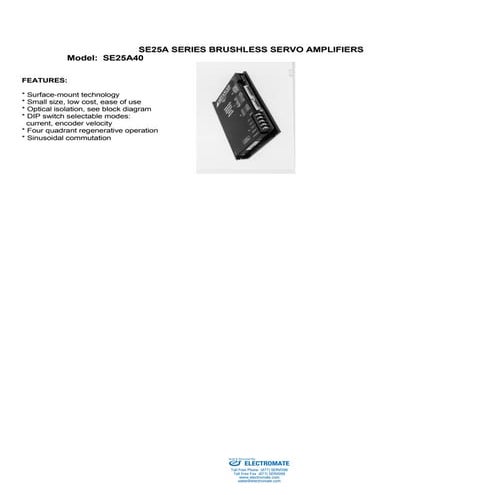 Advanced motion controls se25a40ac