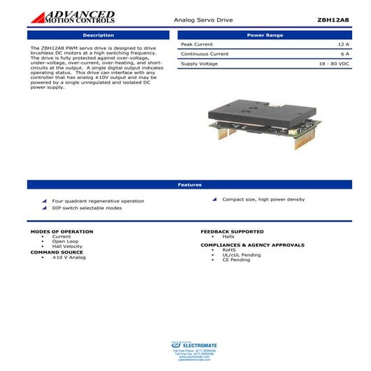 Advanced motion controls zbh12a8