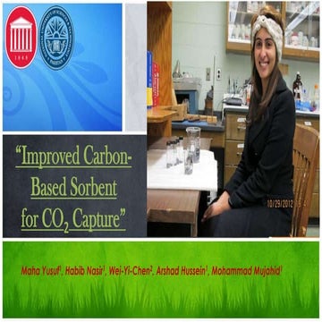 Advanced nano carbon based sorbent for co2 capture