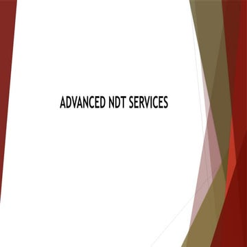 ADVANCED NDT Services  Plan for Oil & Gas.pptx