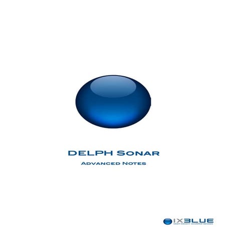 iXblue - DELPH Sonar advanced notes
