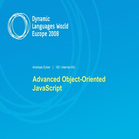 Advanced Object-Oriented JavaScript | PPT