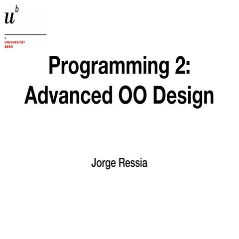 Advanced OO Design | PPT