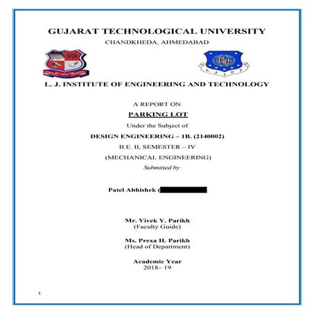 Advanced parking lot