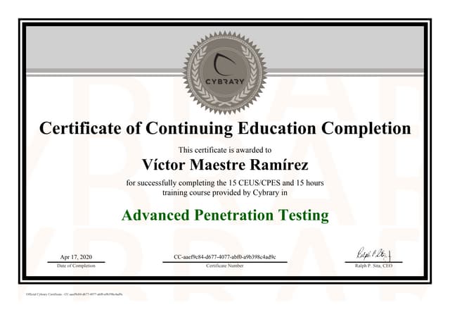 cybrary offensive penetration testing