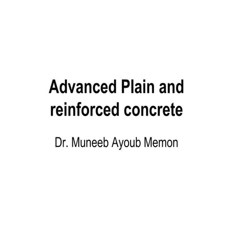 Advanced Plain concrete lecture 1.ppt