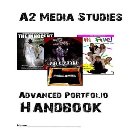 A2 Media Studies Advanced Portfolio