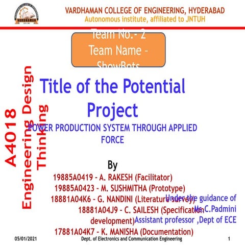 Advanced power production system through an applied force