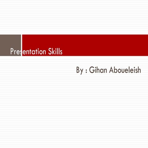 Advanced presentation & communication skills    universal