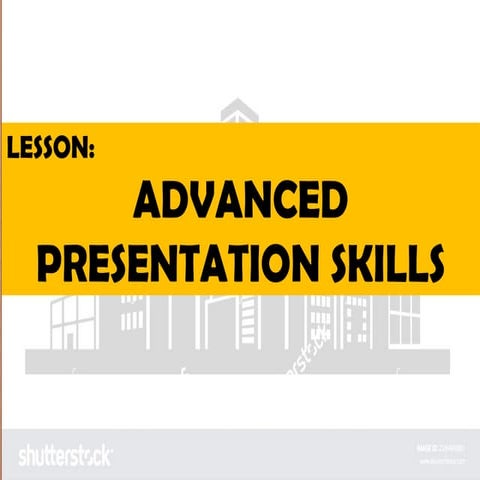 Advanced Presentation Skills Senior High | PPTX