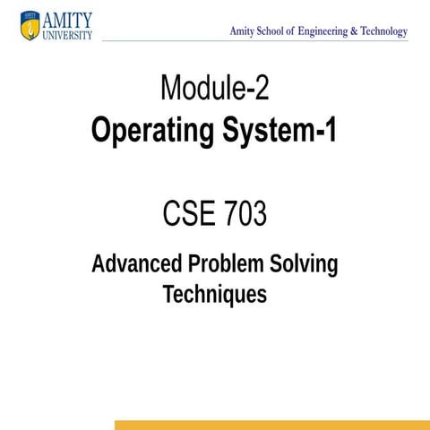 Advanced problem solving techniques CSE703 Module-2 (2).pptx
