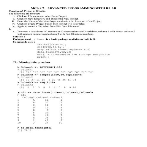 Advanced Programming With R Software-WithSolutions