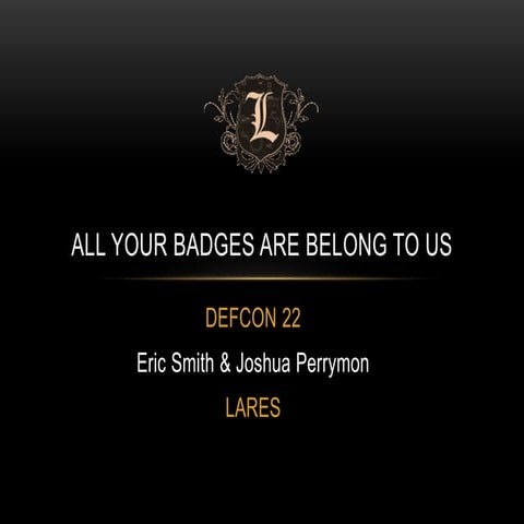 Advanced red teaming  all your badges are belong to us