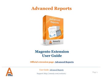Advanced Reports Magento Extension by Amasty | User Guide