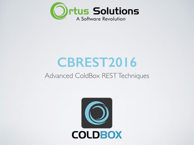 Building Advanced RESTFul services