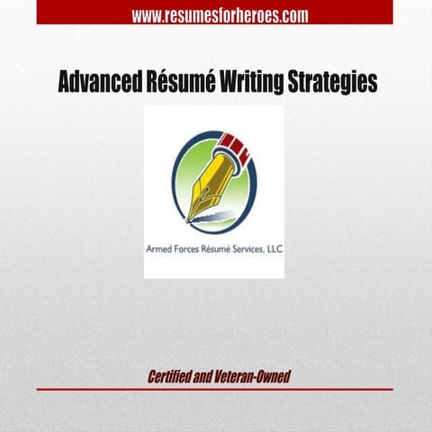 Advanced resume writing strategies