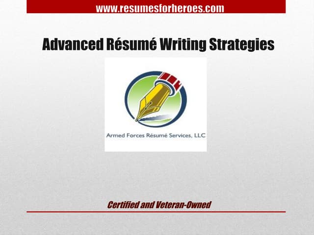Advanced resume writing strategies