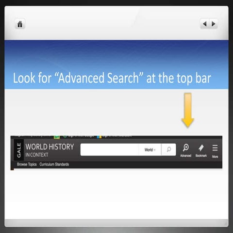 Advanced search
