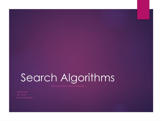Advanced_Search_Algorithms_Presentation _AliJohari