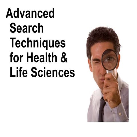Advanced search technique for health and life sciences for Online Programmes