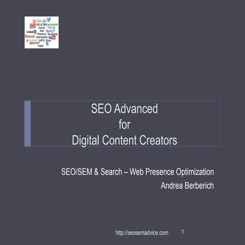 Advanced SEO for Digital Content Creators