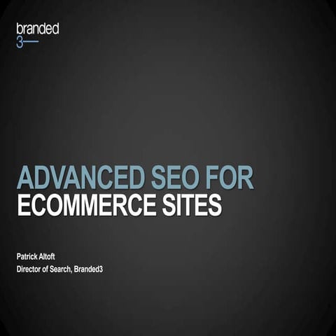 Advanced seo for e commerce site