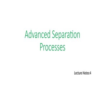 Membrane separation process | PPTX