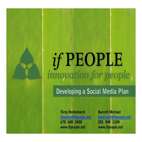 Developing a Social Media Plan