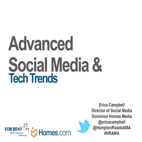 HRAMA Event: Advanced Social Media & Tech Trends