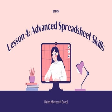 Advanced Spreadsheet Skill By: Darwin B. Lope