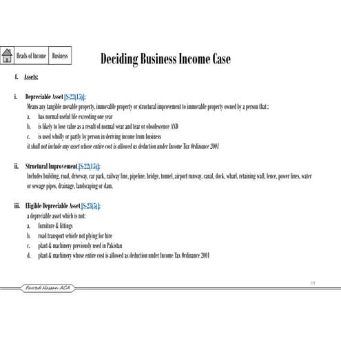 Advanced taxation (cfap5) by fawad hassan [lecture 5]