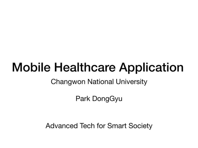 Mobile Healthcare Application