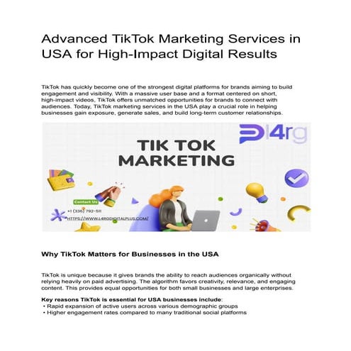 Tiktok Business Marketing | PDF
