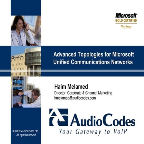 Advanced topologies for microsoft e learning shared by voip.com.vn