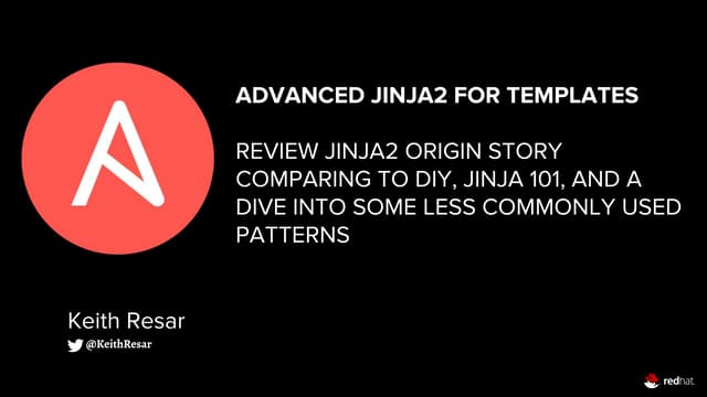 Advanced Use of jinja2 for Templates