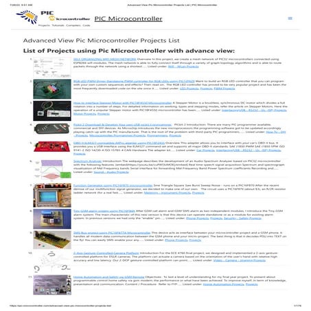 Advanced View Pic Microcontroller Projects List _ PIC Microcontroller.pdf